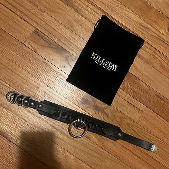 Killstar Jewelry - Killstar spike and o ring choker